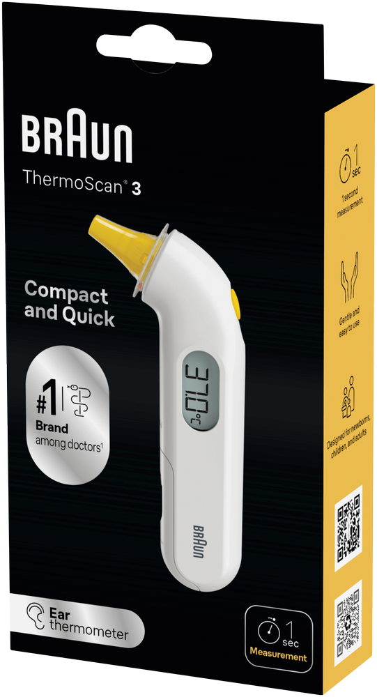 Braun Thermoscan 3 Ear Thermometer 1s