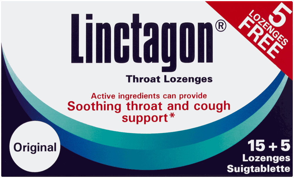 Linctagon Throat Lozenges, Original 20pk