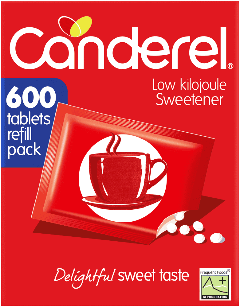 Canderel Low Kilojoule Sweetener Tablets Refill 600pk