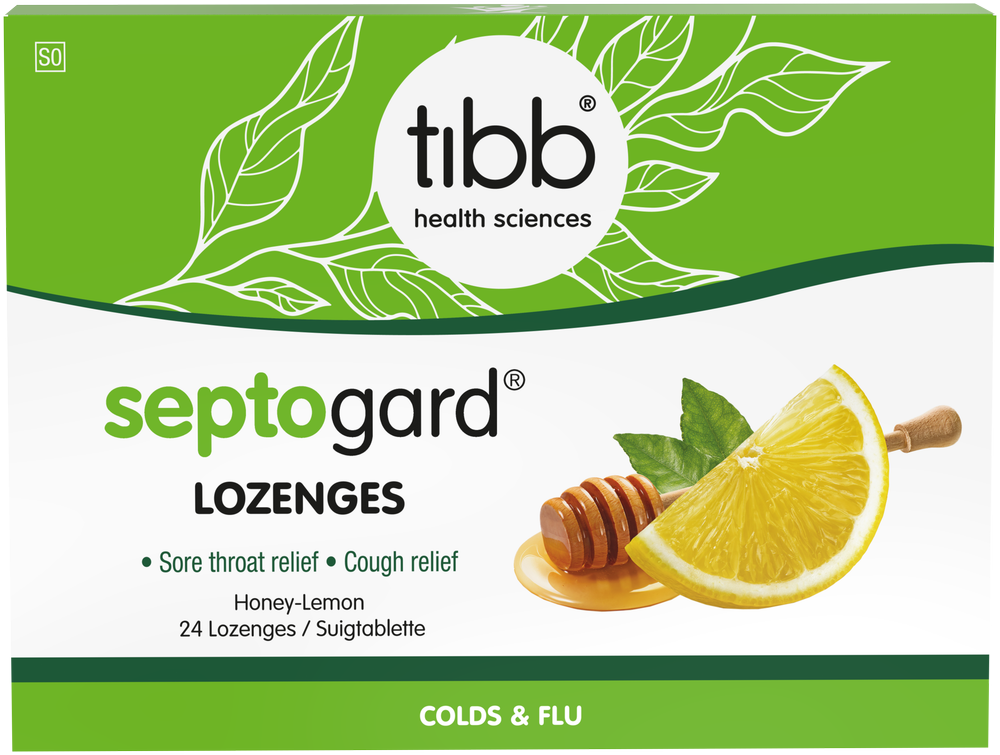 Tibb Septogard Honey Lemon Lozenges 24pk