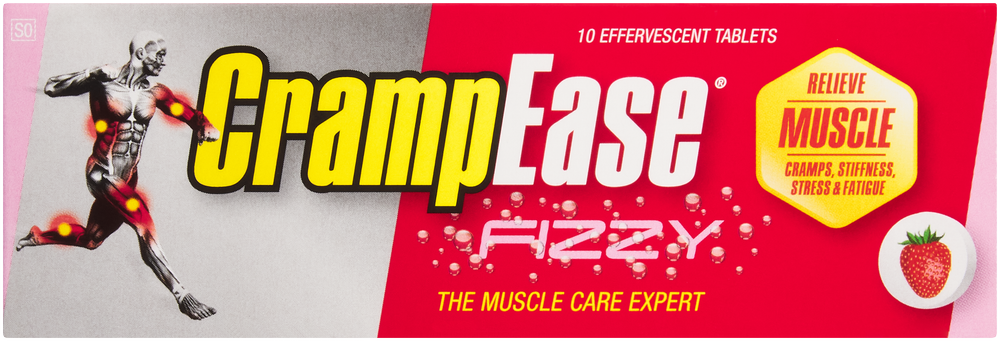 Crampease Strawberry Fizzy Effervescent Tablets 10pk