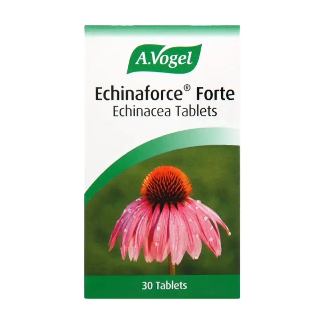 Front of A. Vogel Echinaforce Forte Echinacea Tablets 30 tablets box