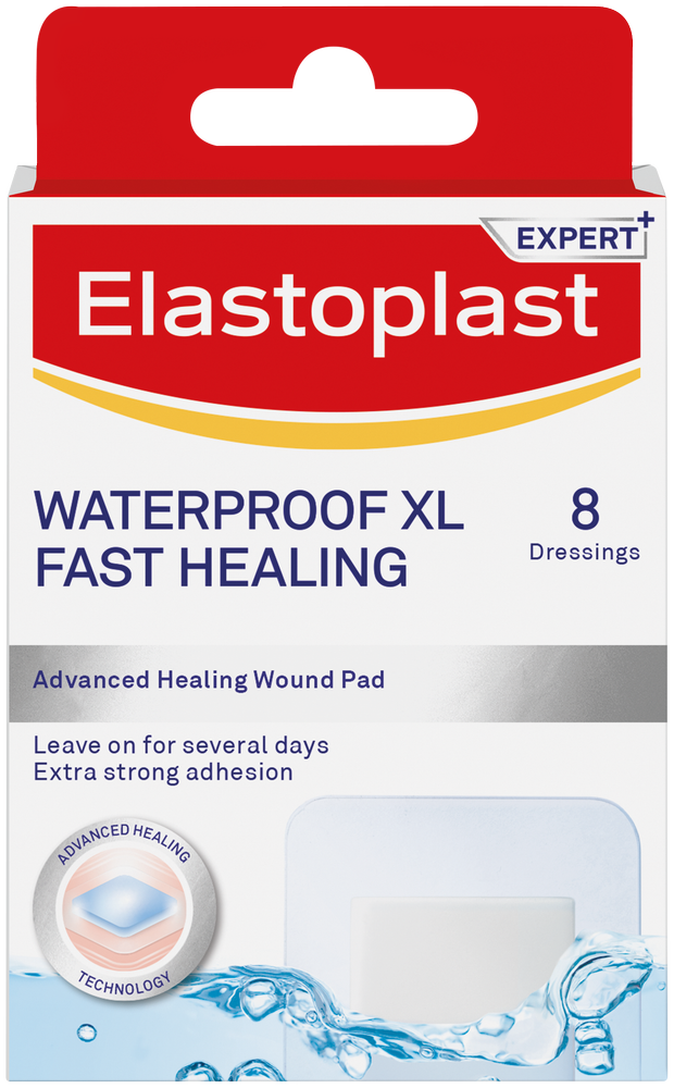 Elastoplast Expert+ Waterproof Fast Healing Dressings 8pk