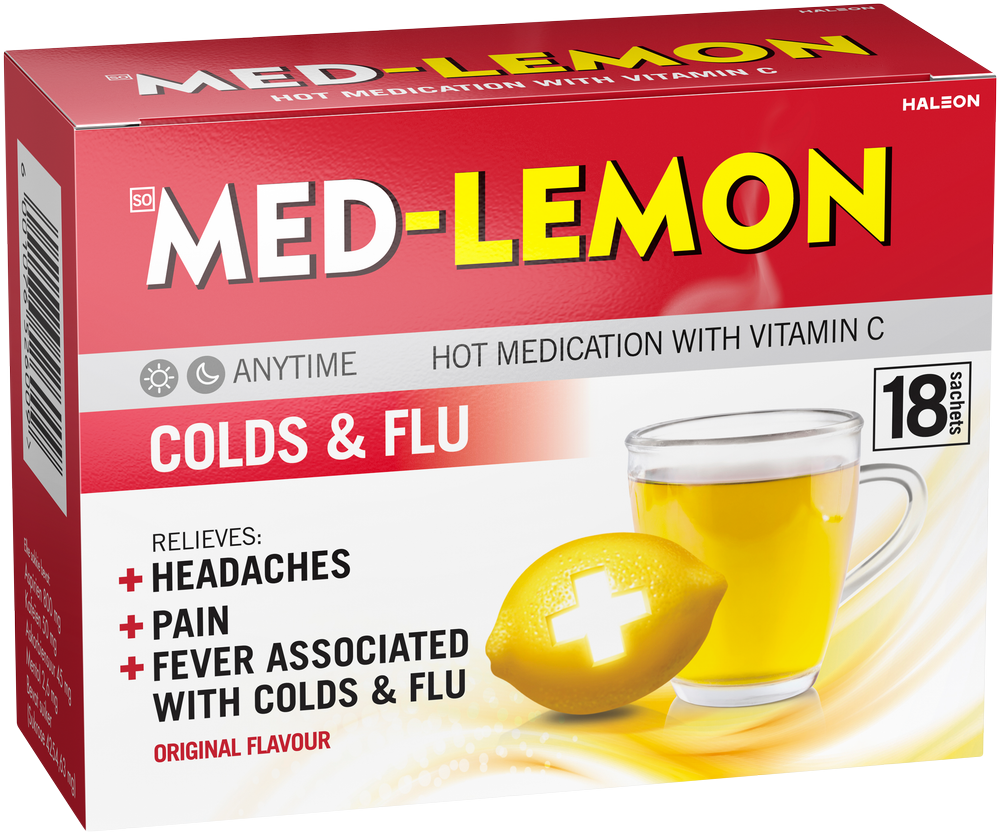 Med-lemon Original Flavour Hot Medication 18pk