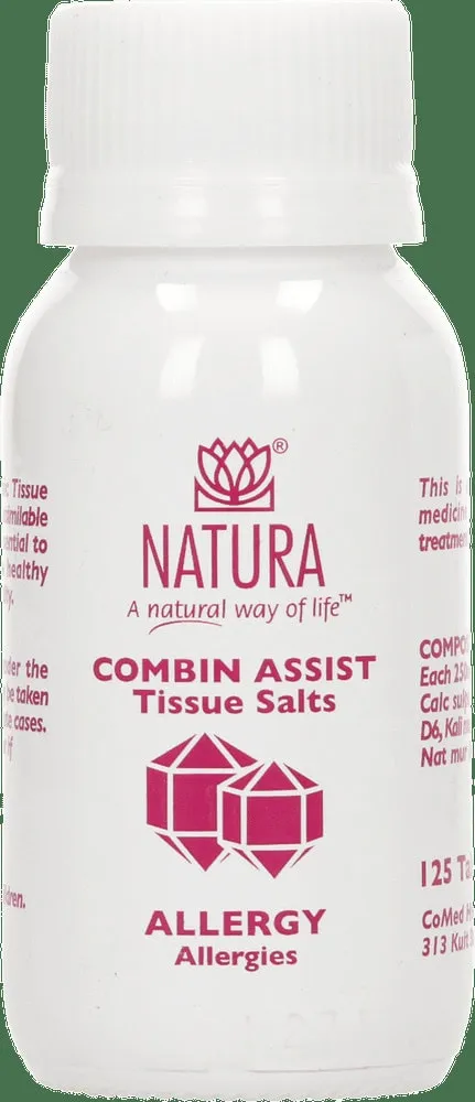Natura Allergy Combin Assist Tissue Salt Tablets 125pk