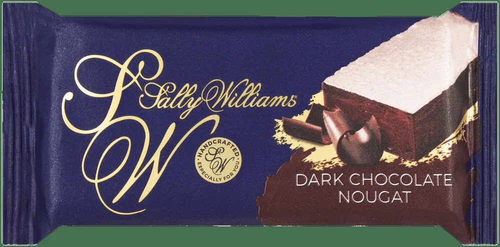 Sally Williams Dark Chocolate Nougat Bar 60g