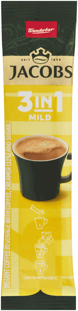 Jacobs Mild 3-in-1 Instant Coffee 11.1g 11.1g
