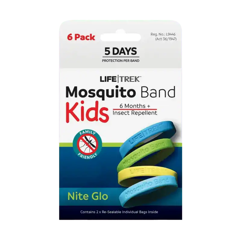 Lifetrek LIFE TREK MOSQUITO BAND KIDS N/G 6PK