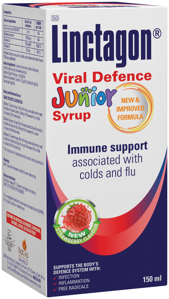 Linctagon Junior Strawberry Flavour Immune Support Syrup 150ml