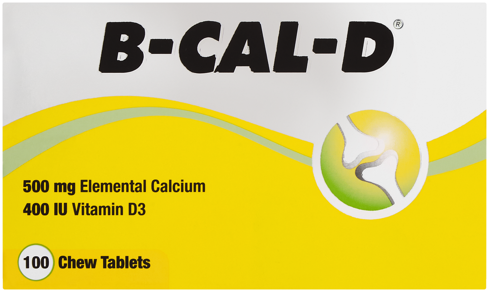 B-cal D Supplement Chew Tablets 100pk