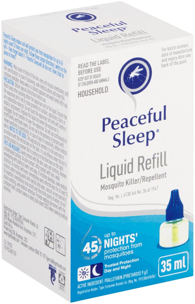 Peaceful Sleep Mosquito Killer/Repellent Liquid Refill 35ml