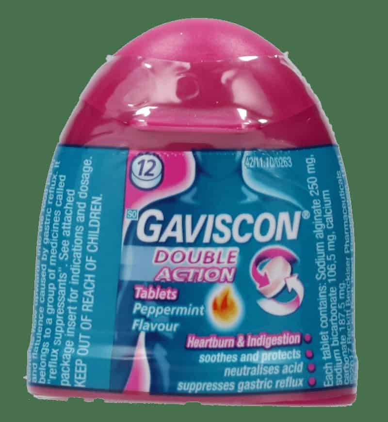Gaviscon Peppermint Heartburn Tablets 12s