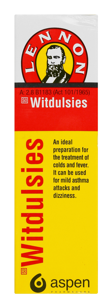Lennon Witdulsies Mixture Traditional Cold and Fever Remedy 20ml
