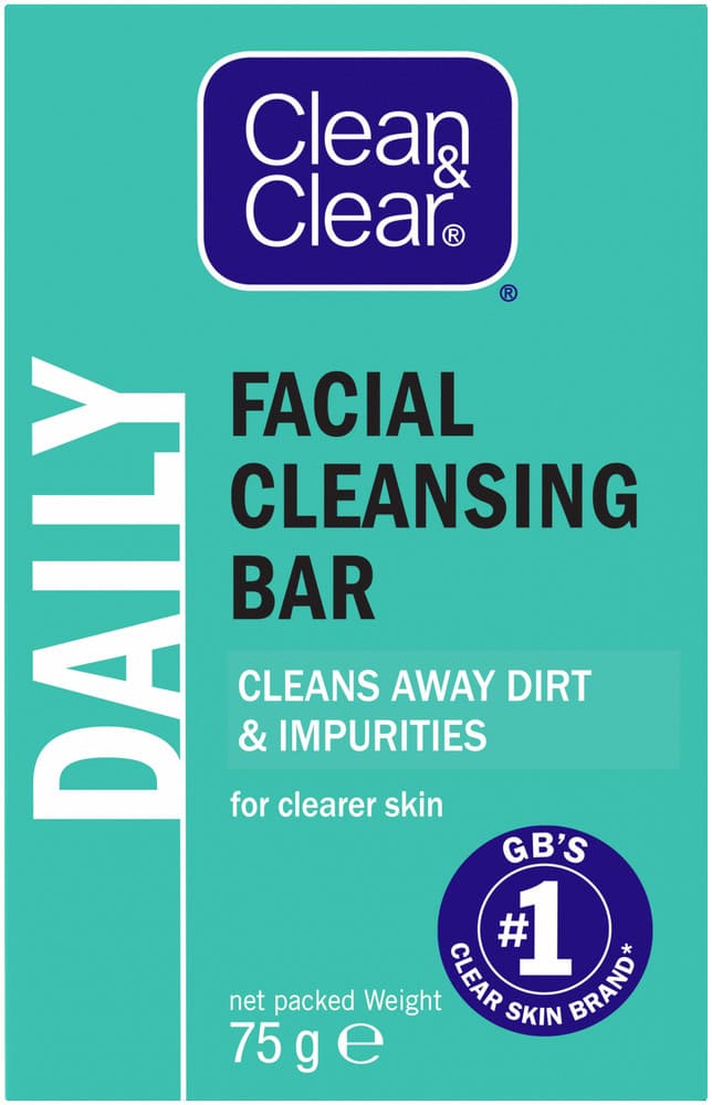Clean & Clear Daily Facial Cleansing Bar 75g
