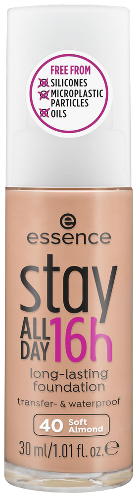 Essence 40 Soft Almond Stay All Day 16H Long-Lasting Foundation 30ml