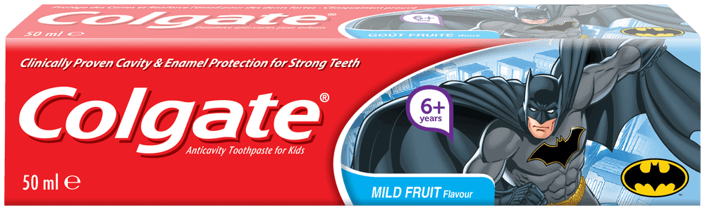 Colgate Batman Mild Fruit Flavour Anticavity Toothpaste for Kids 6+ Years 50ml
