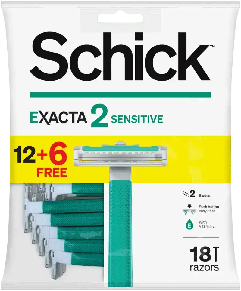 Schick Exacta 2 Sensitive Disposable Razors 18pk