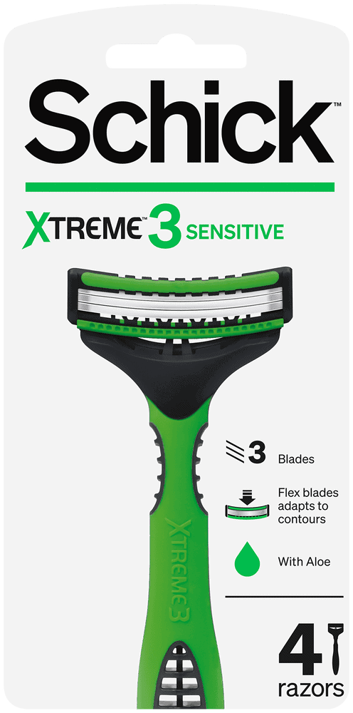 Schick Extreme 3 Sensitive Disposable Razors 4pk