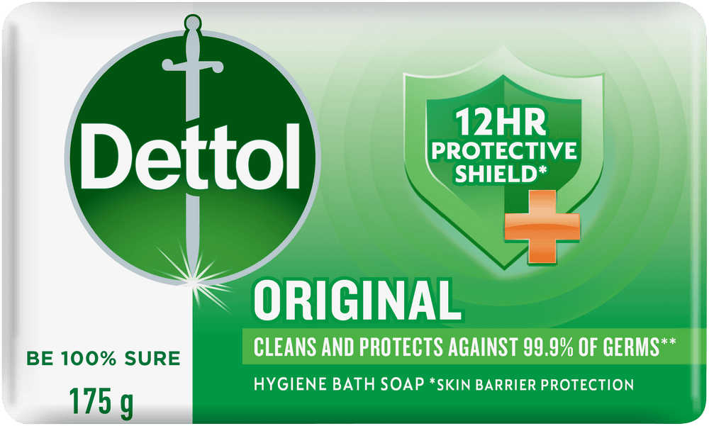 Dettol Original Hygiene Bath Soap Bar 175g
