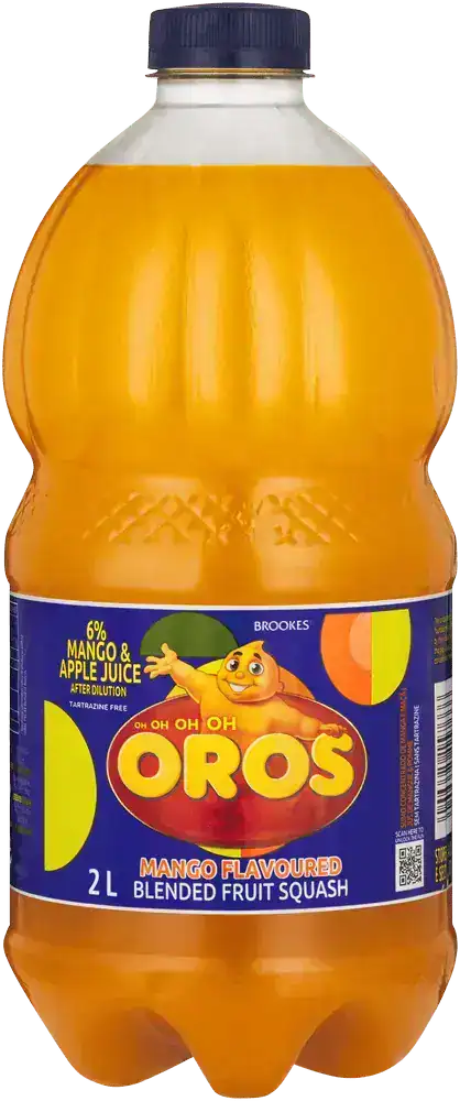 Brookes Oros Mango Flavoured Blended Fruit Squash 2L