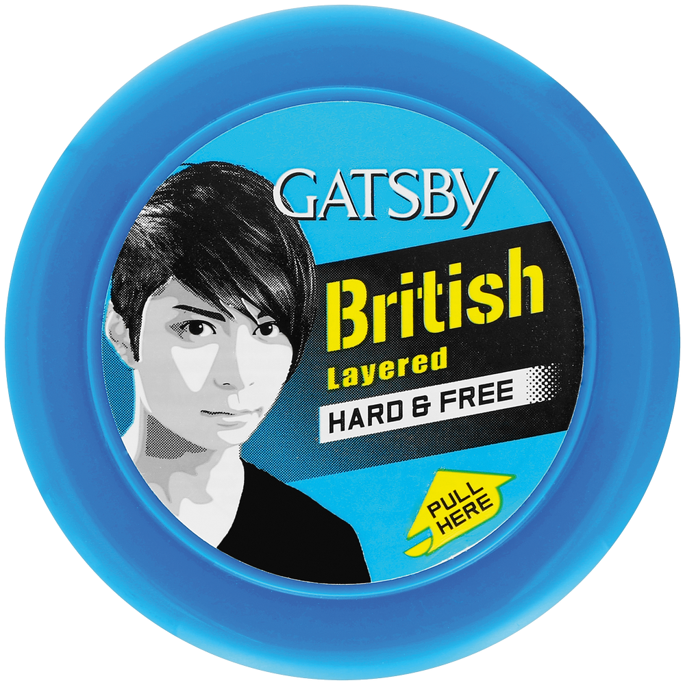 Gatsby British Layered Hard & Free Styling Wax 75g
