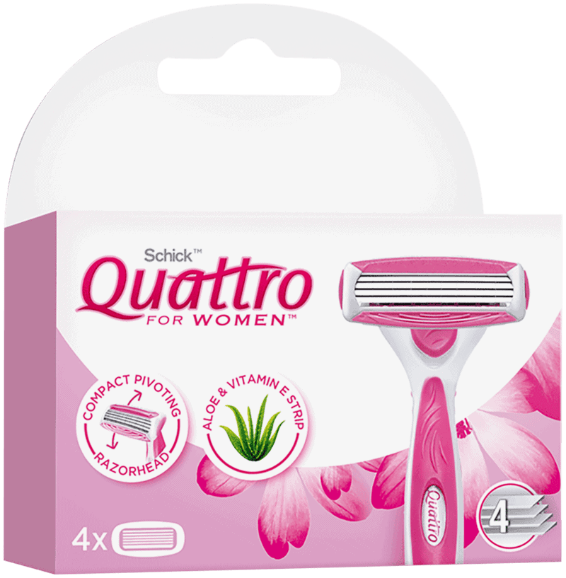 Schick QUATTRO BLADES FOR WOMEN 4'S