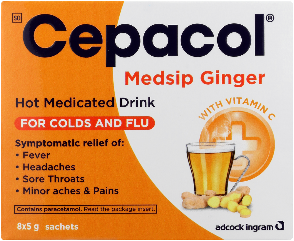 Cepacol Ginger Medsip 8 x 5g