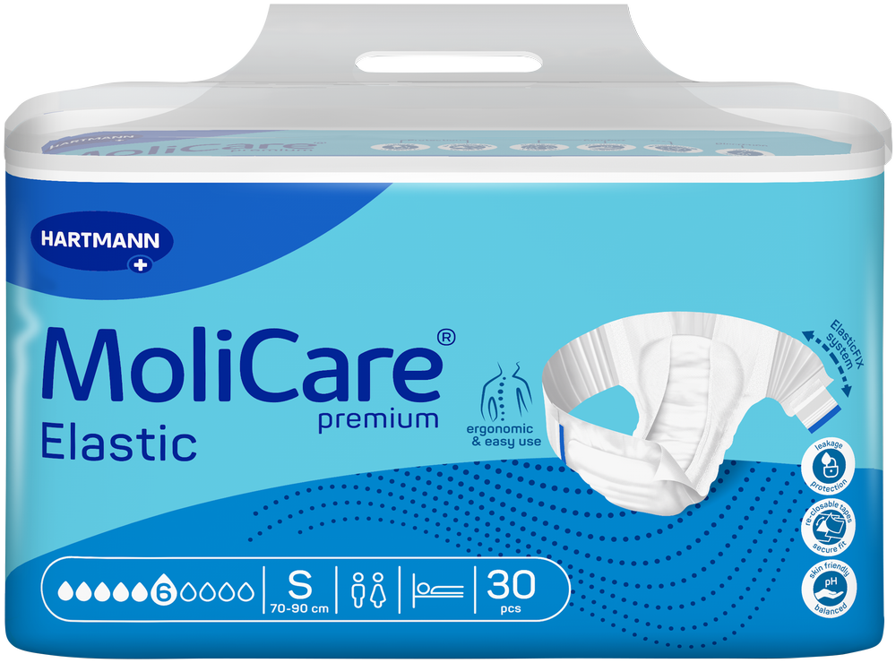 Molicare Small Premium Elastic Incontinence Diaper 30pk