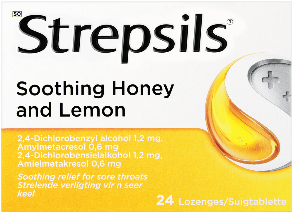 Strepsils Soothing Honey & Lemon Lozenges 24pk