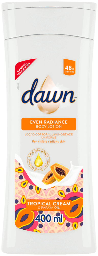 Dawn Tropical Cream and Papaya Oil Even Radiance Body Lotion 400ml