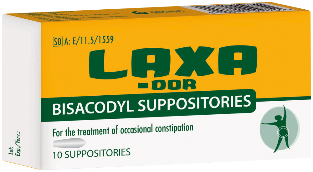 Laxador Bisacodyl Suppositories 10pk