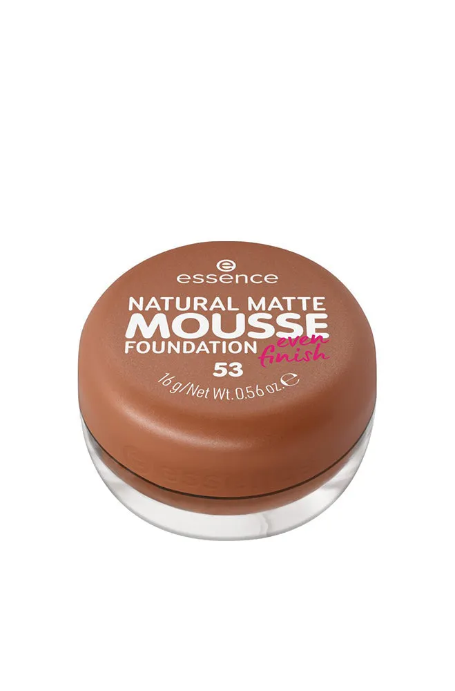Front of essence Natural Matte Mousse Foundation 53, 16g jar