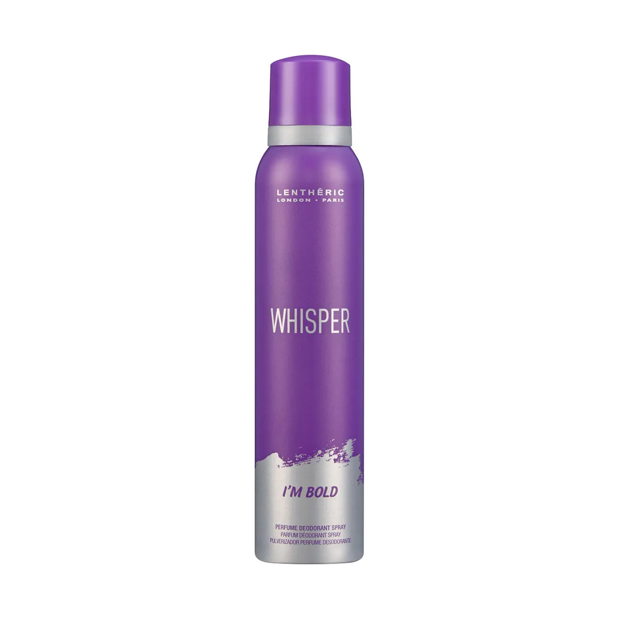 Front of Whisper I'm Bold Perfume Deodorant Body Spray 150ml can