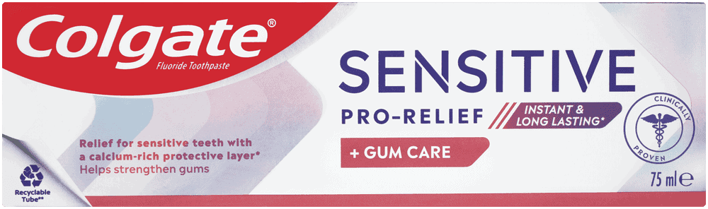 Colgate Sensitive Pro-Relief + Gum Care Fluoride Toothpaste 75ml