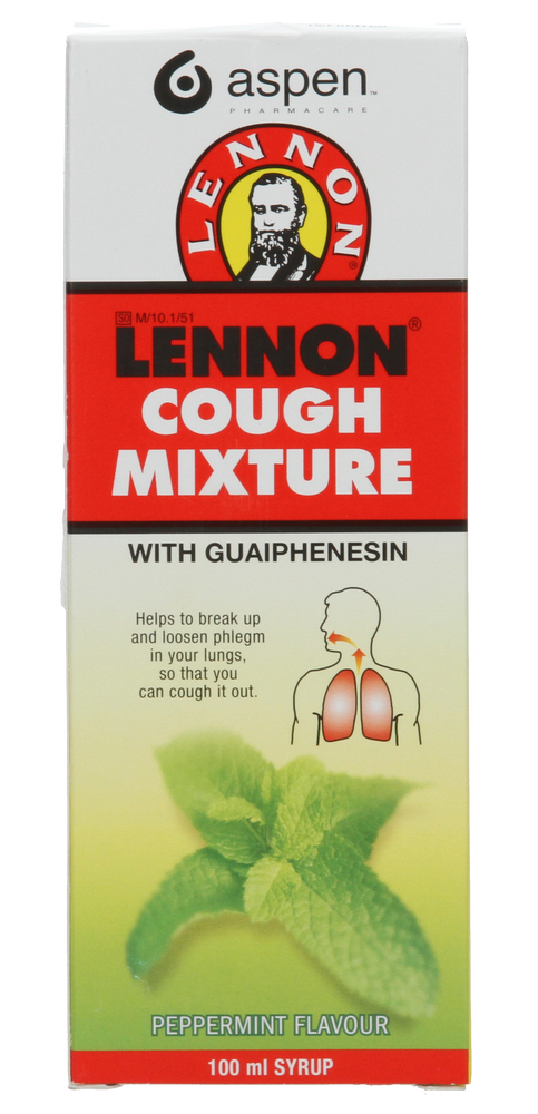Lennon Peppermint Flavour Cough Mixture 100ml