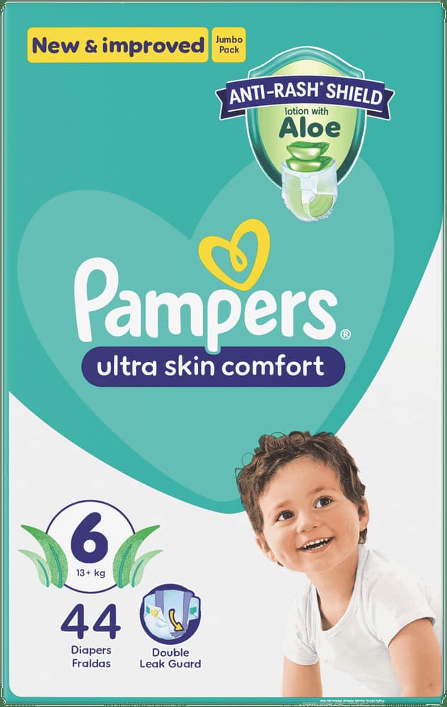 Pampers Size 6 Disposable Nappies 44pk