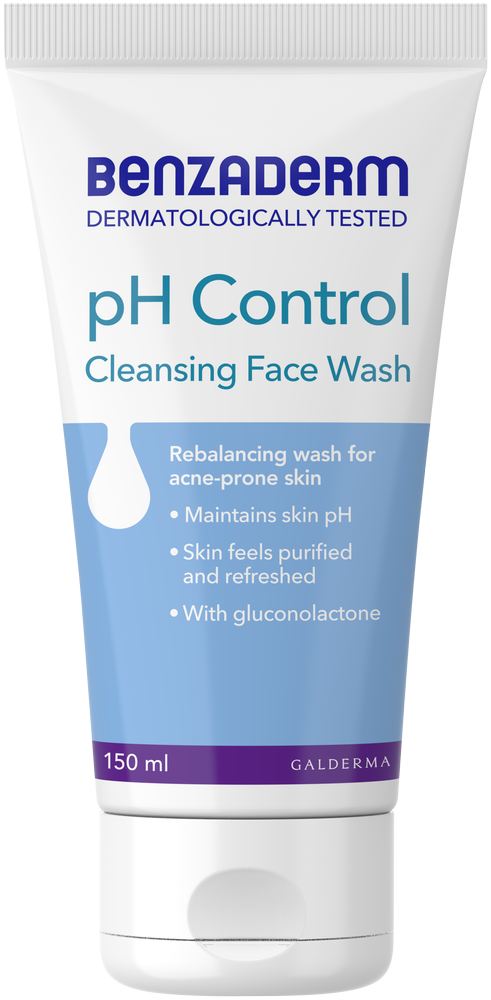 Benzaderm pH Control Cleansing Face Wash 150ml