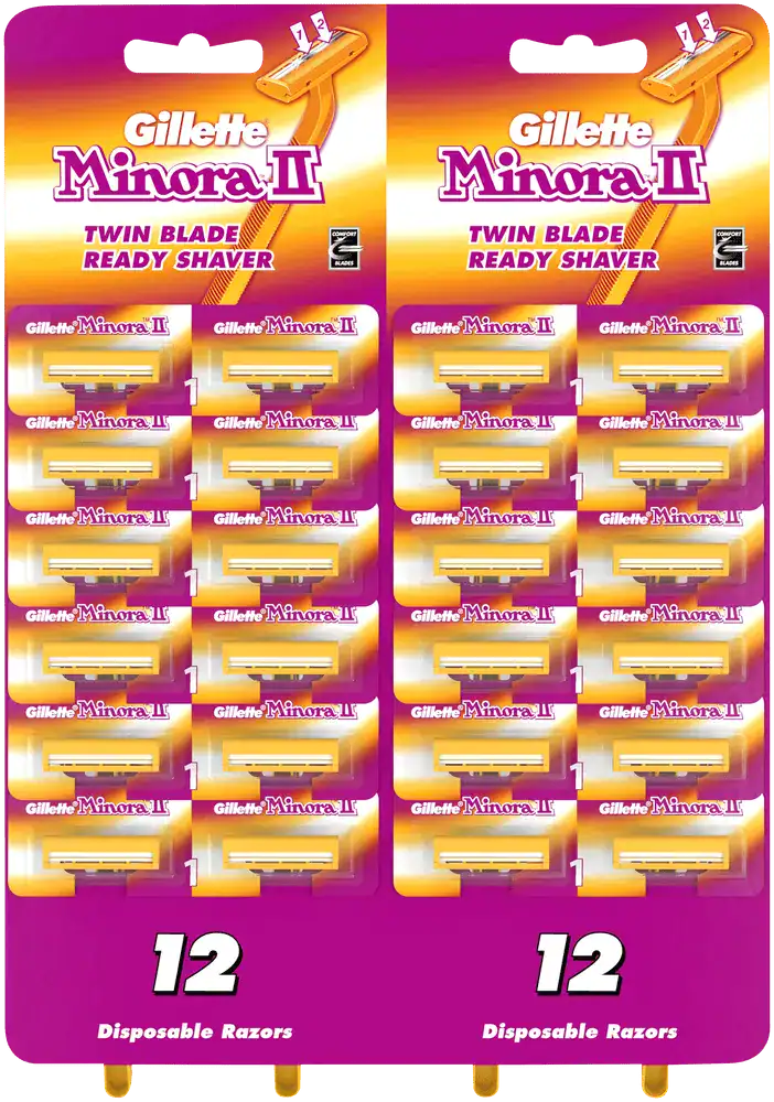 Gillette Minora ll Disposable Razors 24pk