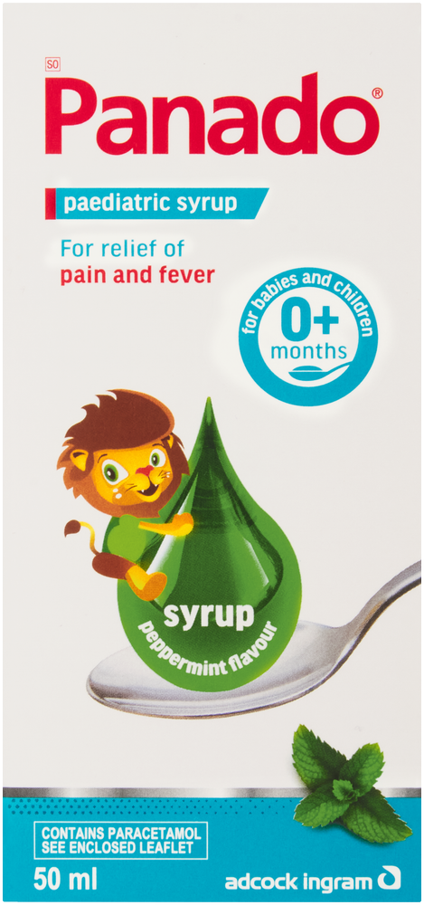 Panado Peppermint Flavour Paediatric Syrup 50ml