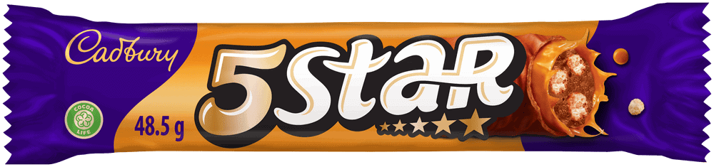 Cadbury 5 Star Chocolate Bar 48.5g