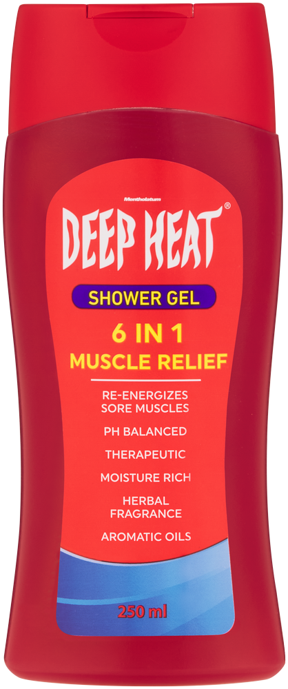 Deep Heat 6 In 1 Muscle Relief Shower Gel 250ml