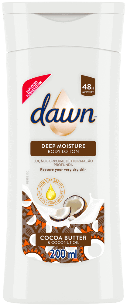 Dawn Cocoa Butter and Coconut Oil Nourishing Body Lotion for Very Dry Skin 200ml