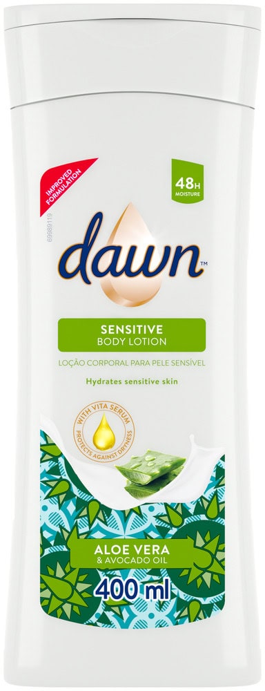 Dawn Aloe Vera and Avocado Oil Soothing Body Lotion 400ml