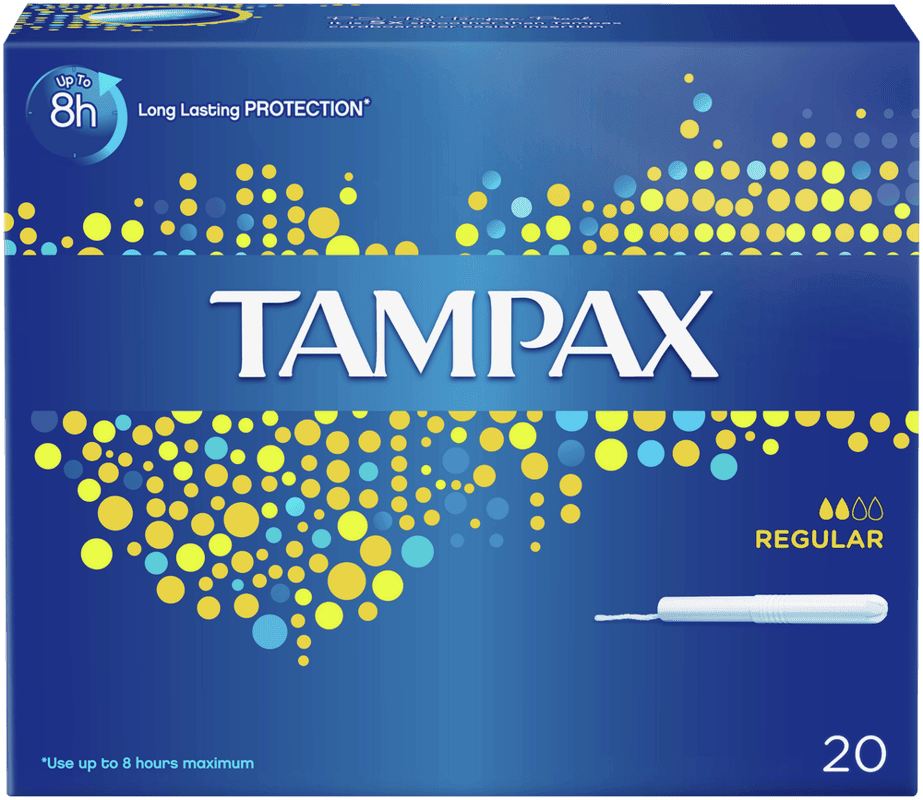 Tampax Regular Cardboard Applicator Tampons 20pk