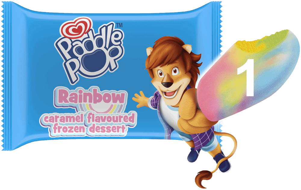 OLA Paddle Pop Rainbow Caramel Flavoured Frozen Dessert 60ml