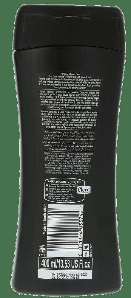 Clere Ice Body Lotion 400ml