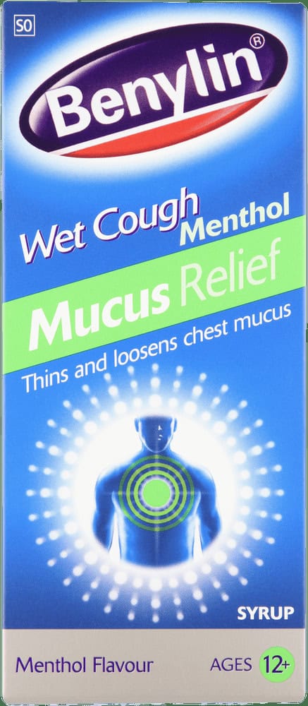 Benylin Mucus Relief Menthol Wet Cough Syrup 200ml