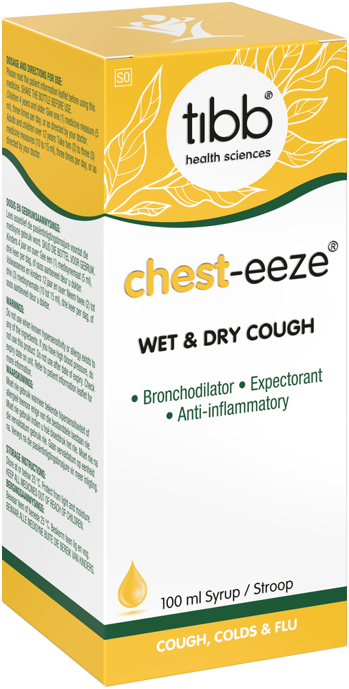 Tibb Chest-Eeze Wet & Dry Cough Syrup 100ml