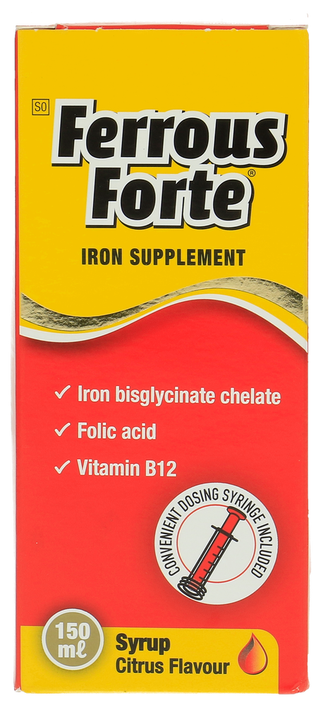 Ferrous Forte Citrus Flavour Iron Supplement Syrup 150ml