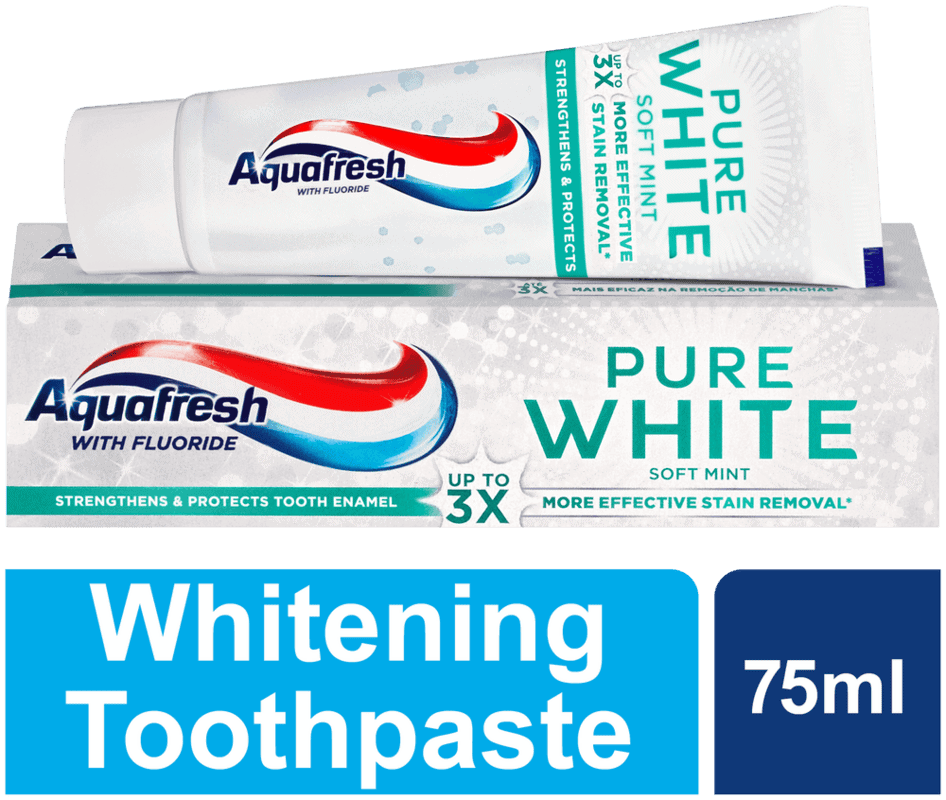 Aquafresh Soft Mint Pure White Toothpaste 75ml